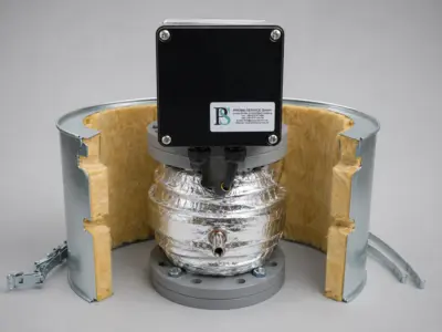 PREMAFLEX valve with electric heating and insulation